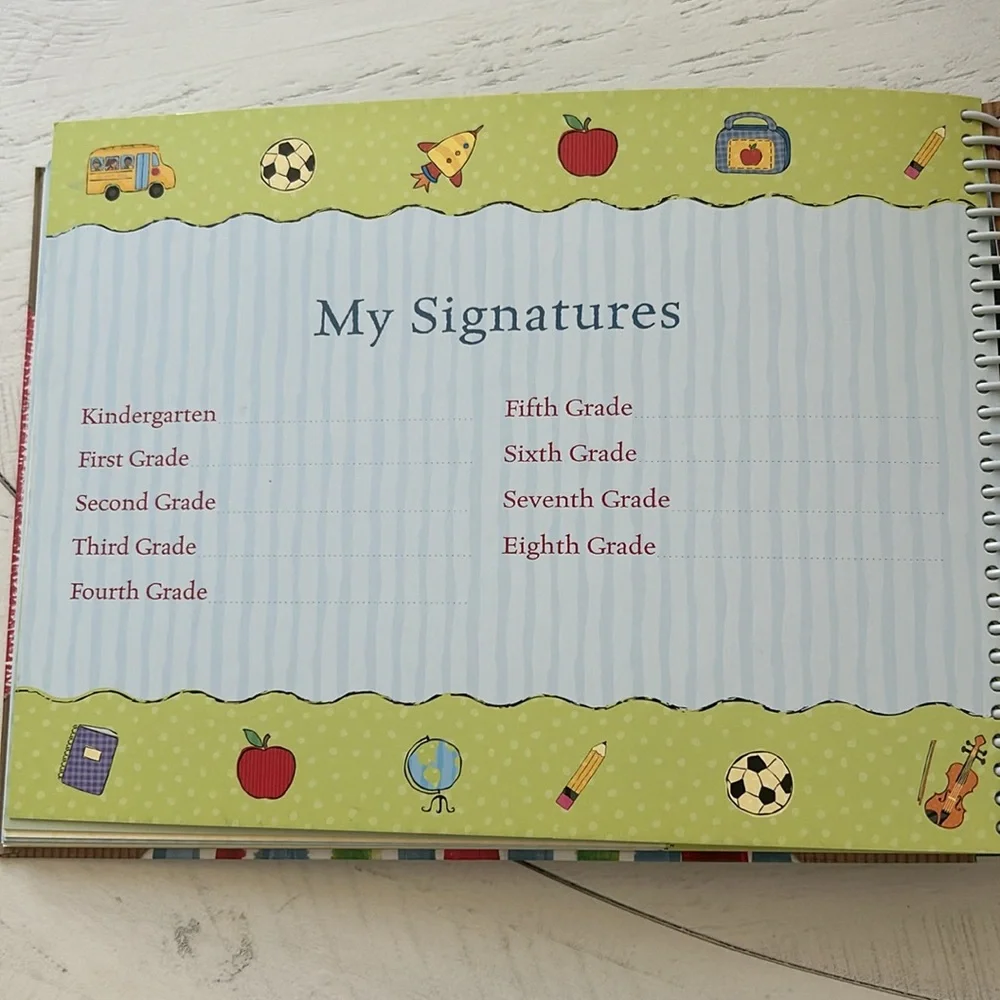 New Southern Living at Home My School Memories Book Memory Photo Album w Sticker - Picture 12 of 16